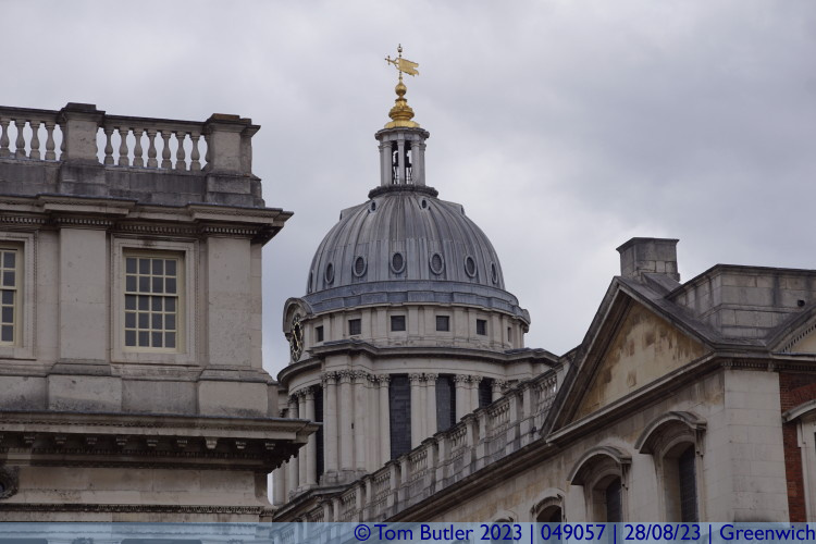 Photo ID: 049057, Dome of the Old Royal Naval College, Greenwich, England