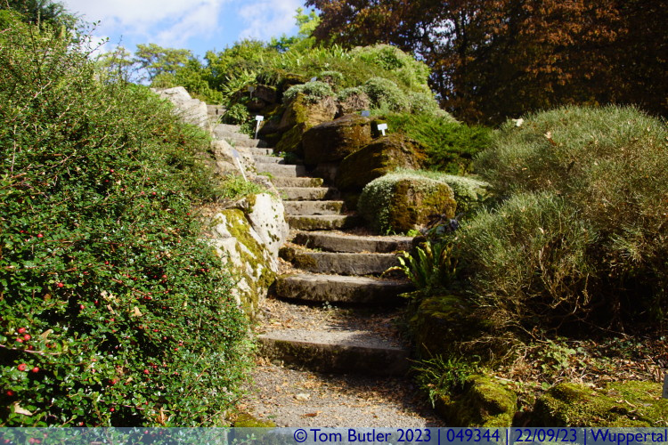 Photo ID: 049344, Climbing up through the rockery, Wuppertal, Germany