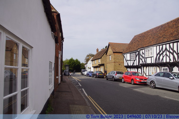 Photo ID: 049600, View up the high street, Elstow, England