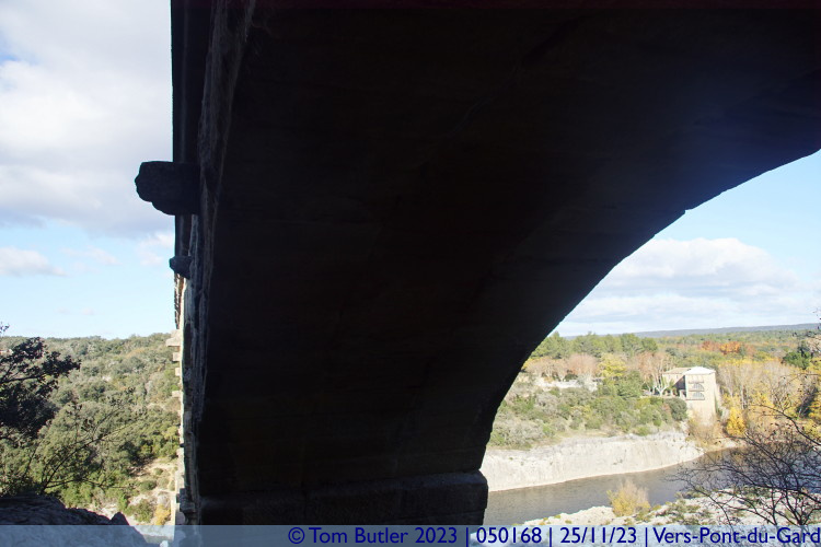 Photo ID: 050168, Under the Pont du Gard, Vers-Pont-du-Gard, France