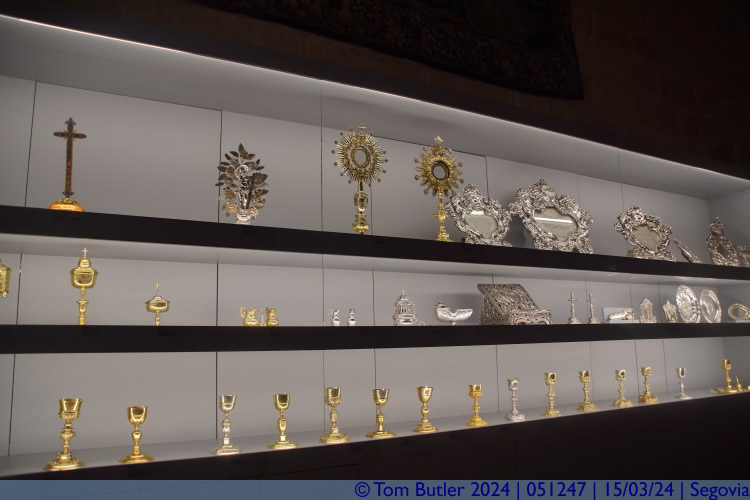 Photo ID: 051247, Chalices, Monstrances and more, Segovia, Spain