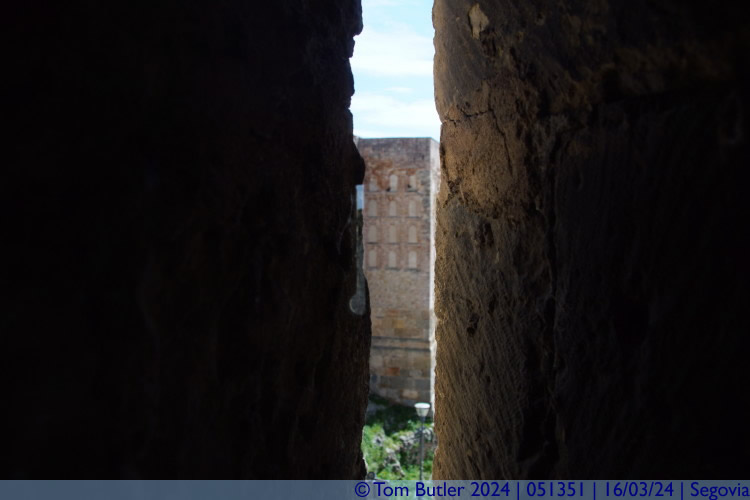 Photo ID: 051351, Tower through an arrow slit, Segovia, Spain