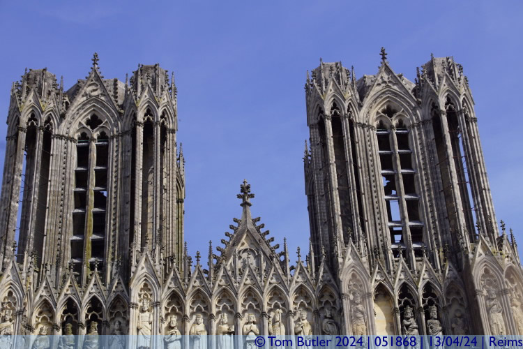 Photo ID: 051868, Towers of the Cathdrale, Reims, France
