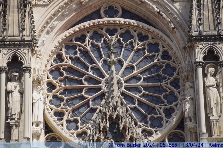 Photo ID: 051869, Rose window, Reims, France