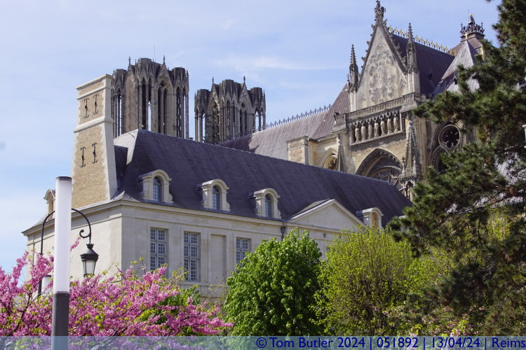 Photo ID: 051892, Side of the Palais du Tau and Cathedral, Reims, France