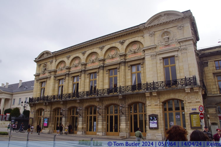 Photo ID: 051964, Front of the Opera House, Reims, France