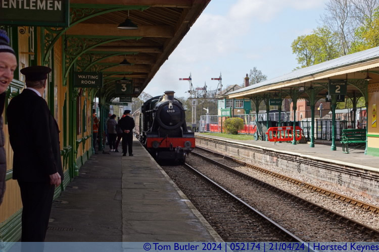 Photo ID: 052174, Pulling into the station, Horsted Keynes, England