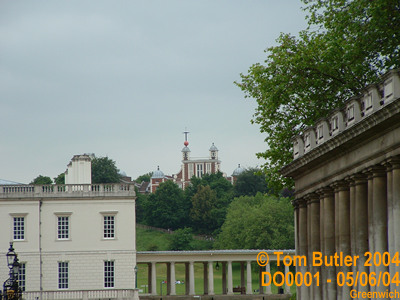 Photo ID: do0001, Looking toward the Grenwich Observatory from the former Royal Naval College, Greenwich, London
