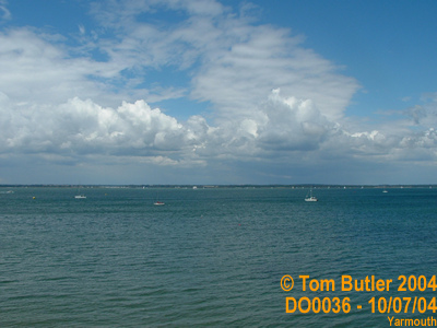 Photo ID: do0036, Lymington and the coast of Hampshire seen from Yarmouth, Yarmouth, Isle of Wight