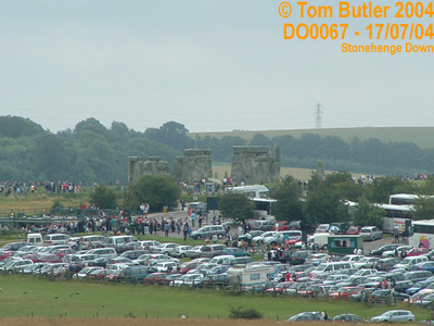 Photo ID: do0067, Stonehenge (and associated car park) as seen from the top of the Cursus, Stonehenge Down, Wiltshire