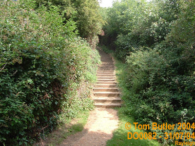 Photo ID: do0082, Steps up to the Bailey of Rayleigh castle, Rayleigh, Essex