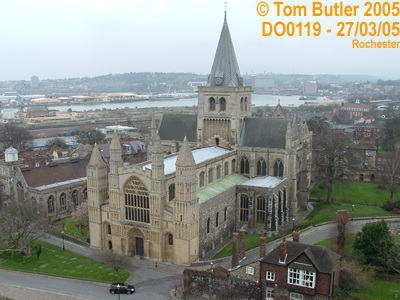 Photo ID: do0119, Rochester Cathedral seen from the top of the castle, Rochester, Kent