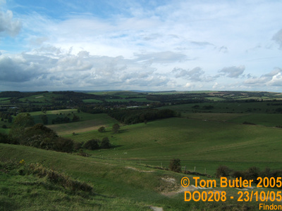 Photo ID: do0208, The view from halfway up the side of Cissbury Ring, Findon, West Sussex