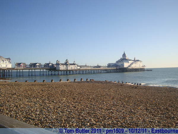 Photo ID: pm1509, Eastbourne beach and pier in the early morning sun, Eastbourne, England