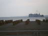 Photo ID: 007091, A Ferry past the Strandkorbs (50Kb)