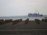 Photo ID: 007091, A Ferry past the Strandkorbs (50Kb)