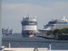 Photo ID: 007540, Cruise ships docked in the harbour (70Kb)