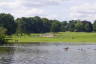 Photo ID: 030801, Looking across the lake to the Roman Wall (158Kb)