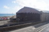 Photo ID: 036024, Looking down on the railway station (108Kb)