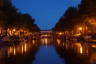 Photo ID: 041901, Looking down the Herengracht at night (134Kb)