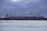 Photo ID: 045840, Train crossing the Seedamm causeway (123Kb)