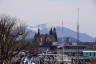 Photo ID: 045843, Railway station and peaks (152Kb)