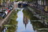 Photo ID: 048782, Tower of the Old Church reflected in the canal (180Kb)