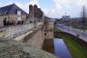 Photo ID: 056600, Looking down on the moat (161Kb)