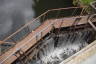 Photo ID: 057936, Water overspilling the lock gate (168Kb)