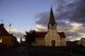 Photo ID: 060142, Strange light on the front of the church (104Kb)