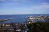 Photo ID: 066021, Looking down on the harbours (129Kb)