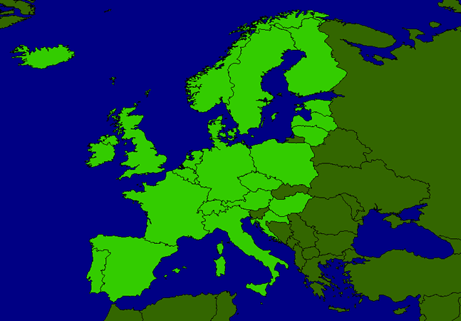 Europe Visited (44Kb)