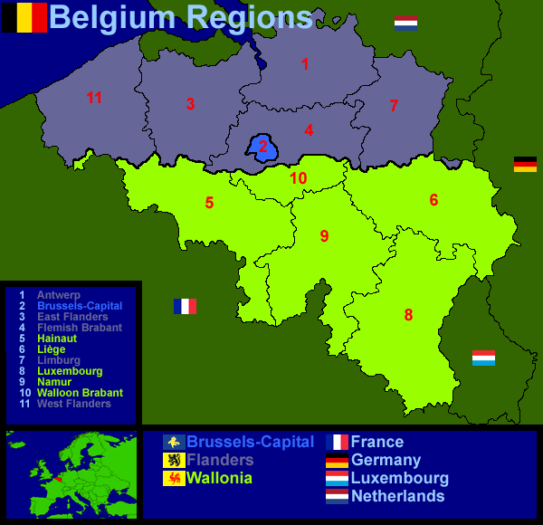 Belgium Regions (30Kb)