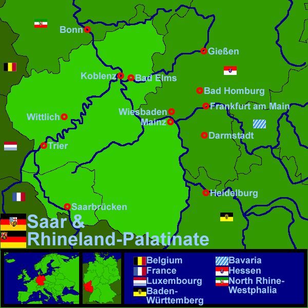 Germany - Saar & Rhineland-Palatinate (37Kb)