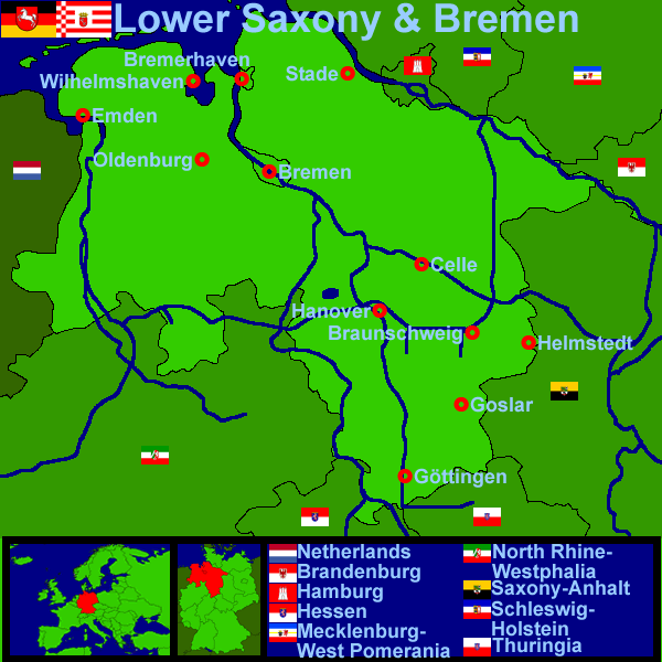 Germany - Lower Saxony and Bremen (39Kb)