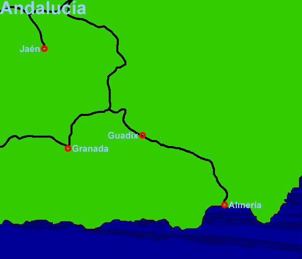 Rail lines in Andalucia (8Kb)