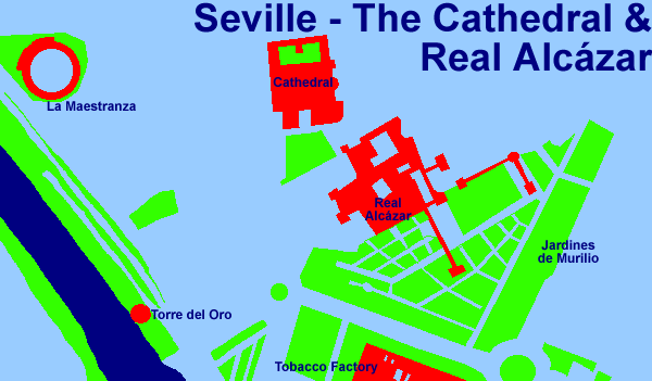 Seville - Cathedral and Real Alczar (13Kb)