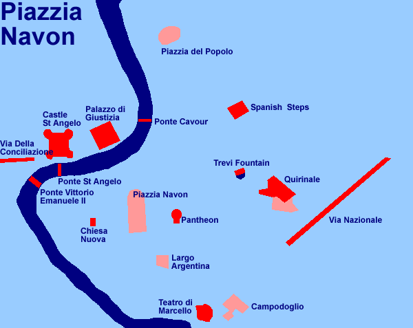 Around the Piazzia Navon (12Kb)