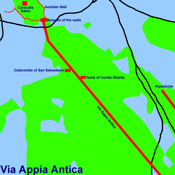 The Via Appia Antica (15Kb)