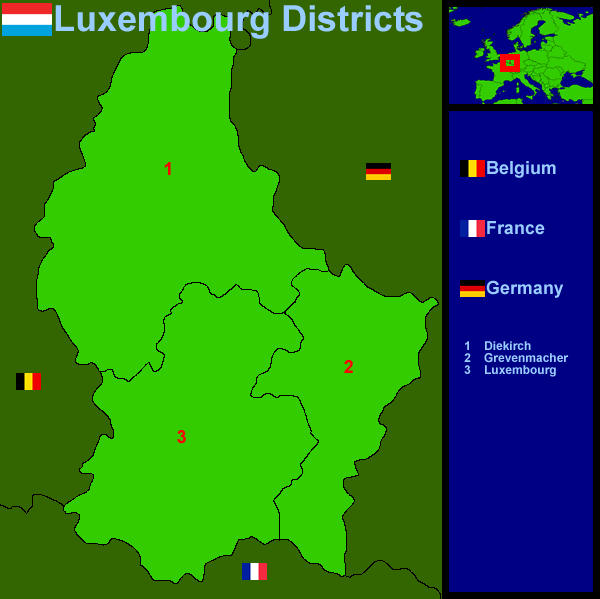 Luxembourg Districts (21Kb)