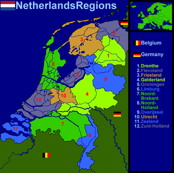 Netherlands - Regions (36Kb)