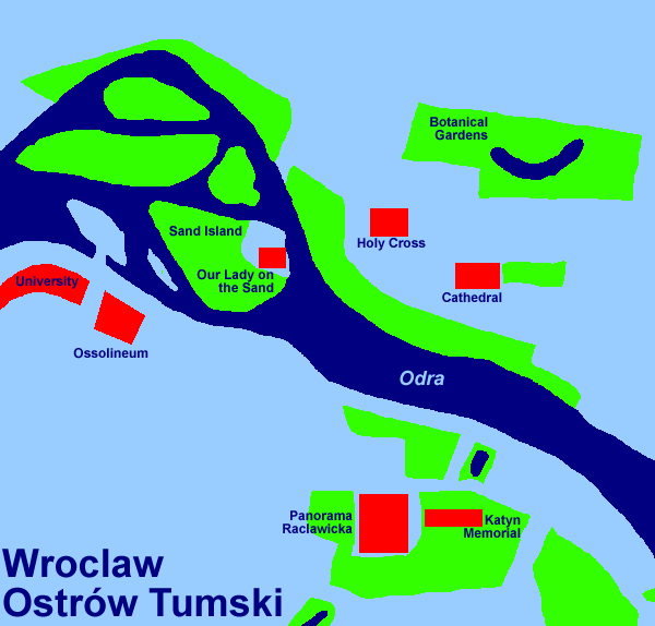Wroclaw - Ostrow Tumski (14Kb)