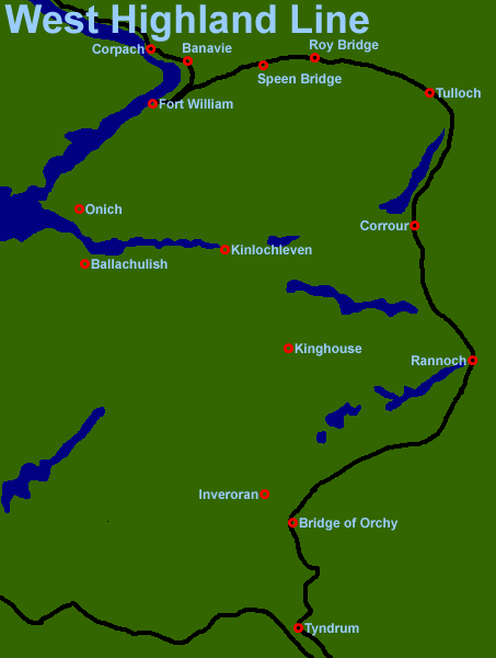 West Highland Line (Tyndrum to Fort William) (12Kb)