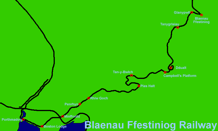 Blaenau Ffestiniog Railway (12Kb)
