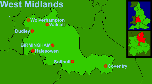 England - West Midlands (18Kb)