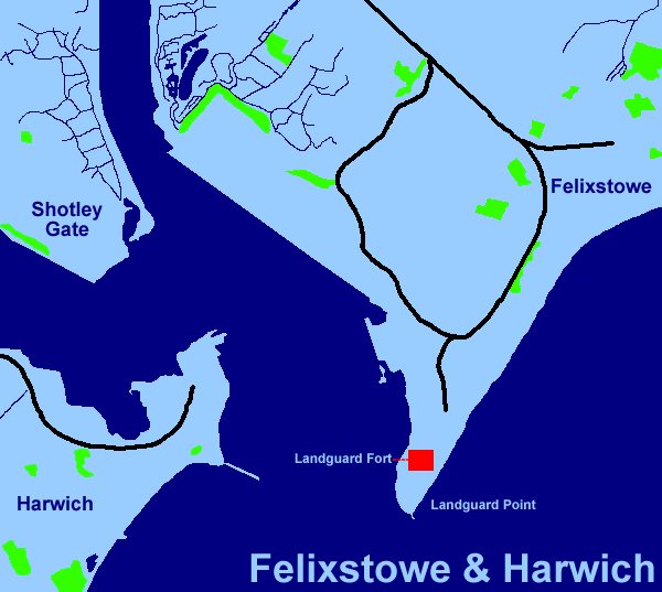 Felixstowe and Harwich (15Kb)