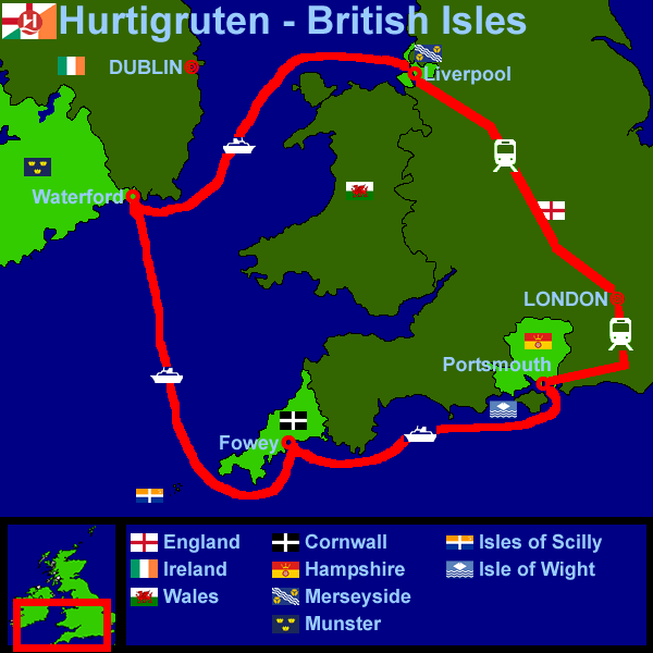 Hurtigruten - British Isles (30Kb)