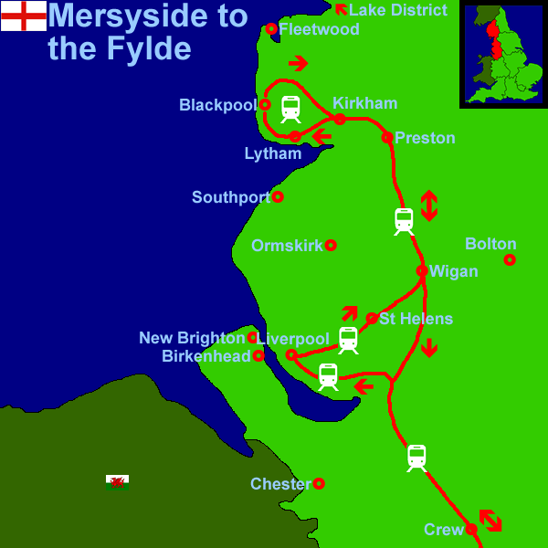 Meryside to the Fylde (26Kb)