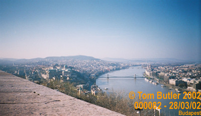 Photo ID: 000082, View from the top of the Citadella, Buda, Budapest, Hungary