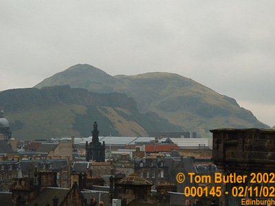 Photo ID: 000145, Arthurs seat from the top of the outlook tower, Edinburgh, Scotland